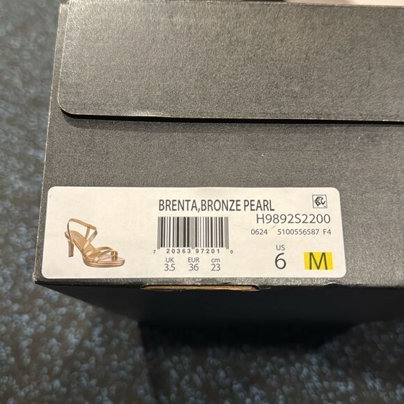 Naturalizer Brenta Bronze Pearl Metallic Heeled Sandals - Picture 5 of 5